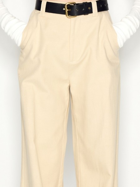 DESERT WIDE LEG TROUSERS BEIGE