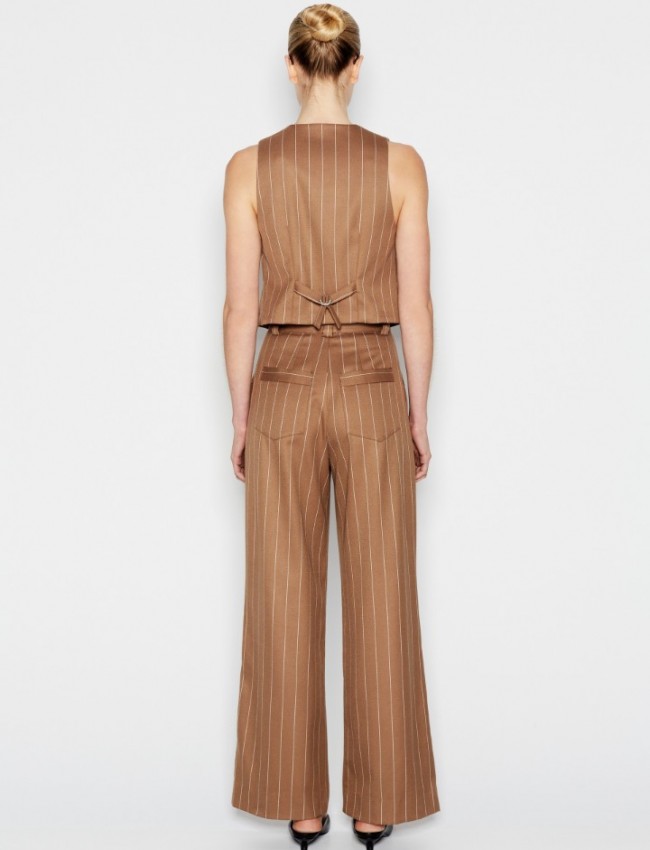 STORYLINES VEST OFF WHITE-BROWH NADIA RAPTI