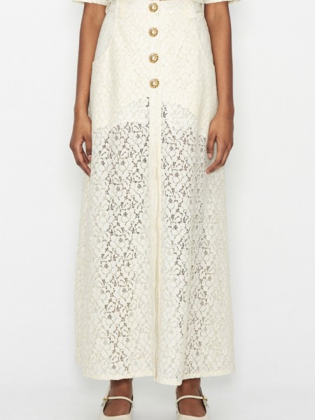 LACE N GRACE SKIRT OFF-WHITE