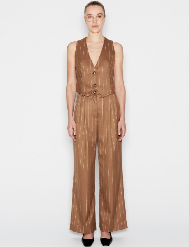 STORYLINES VEST OFF WHITE-BROWH NADIA RAPTI