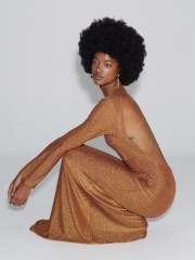 BIRDS OF PARADISE GOLD DRESS