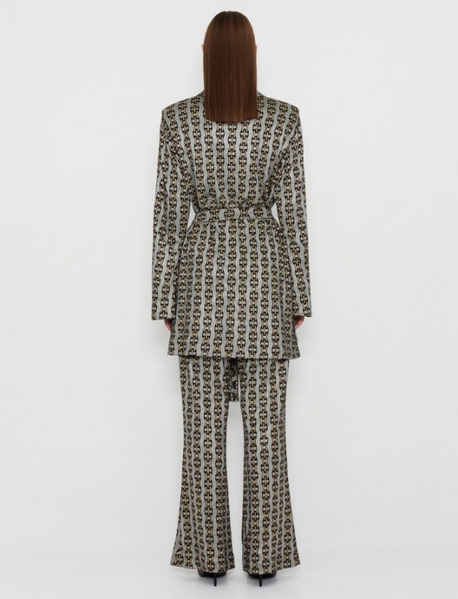 GALVANIZED BLAZER METALLIC SILVER