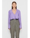 GALVANISED TROUSERS METALLIC SILVER