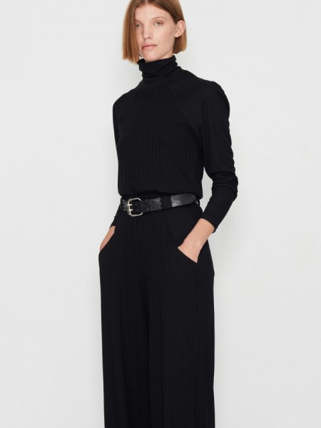 FLOW OF ROW TOP BLACK
