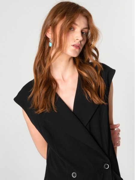 SHADES OF SAHARA VEST BLACK