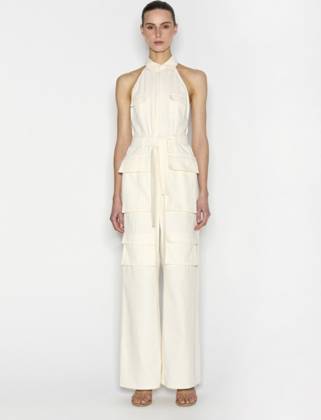 PALM JUMPSUIT ECRU DENIM 
