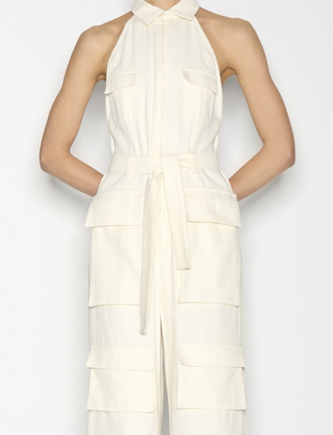 PALM JUMPSUIT ECRU DENIM 