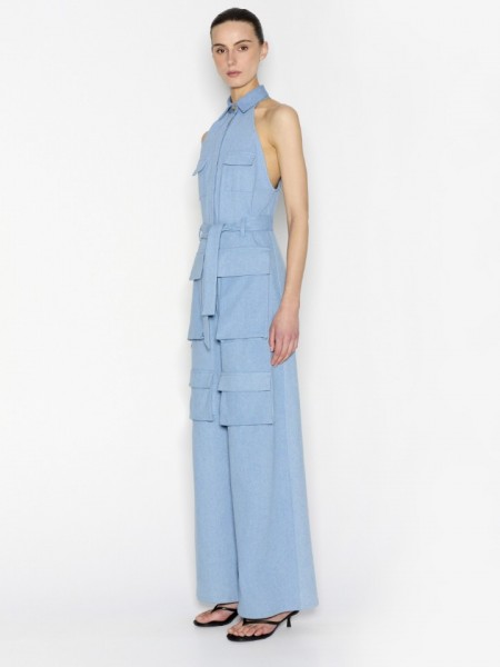 PALM JUMPSUIT BLUE DENIM 