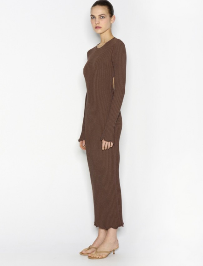 HIDDEN GEM DRESS BROWN