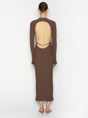 HIDDEN GEM DRESS BROWN