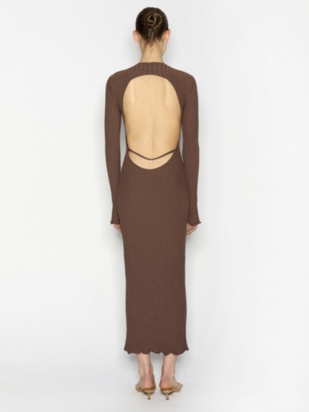 HIDDEN GEM DRESS BROWN
