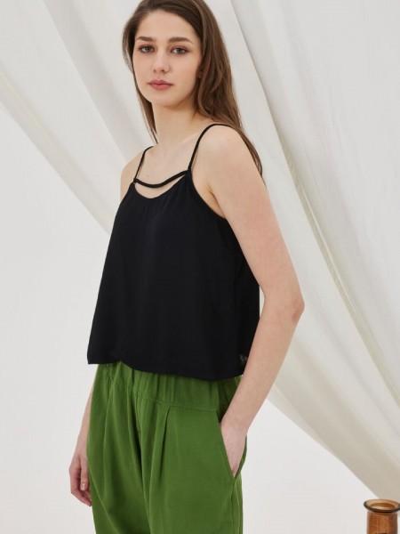 FTERI TOP BLACK NAMASTE