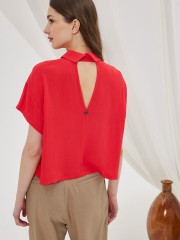 IREO RED SHIRT NAMASTE