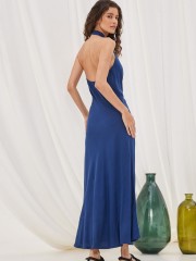PREVELI BLUE MIDI DRESS NAMASTE
