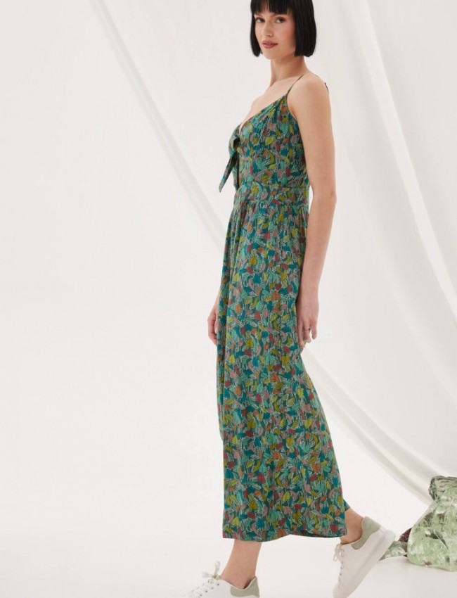 FLAX GREEN JUMPSUIT NAMASTE