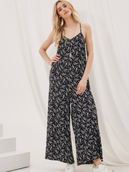 KERI BLACK JUMPSUIT NAMASTE