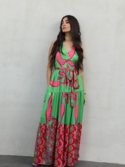 SILIA MAXI MULTICOLOUR DRESS NEMA 