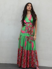 SILIA MAXI MULTICOLOUR DRESS NEMA 