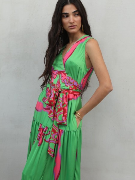 SILIA MAXI MULTICOLOUR DRESS NEMA 