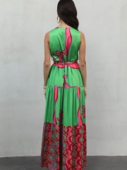 SILIA MAXI MULTICOLOUR DRESS NEMA 