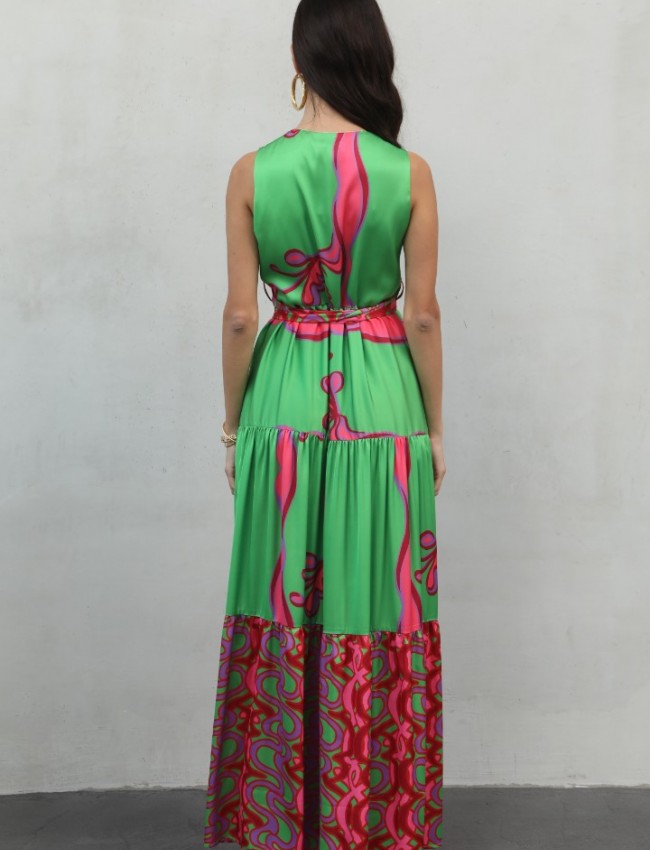 SILIA MAXI MULTICOLOUR DRESS NEMA 