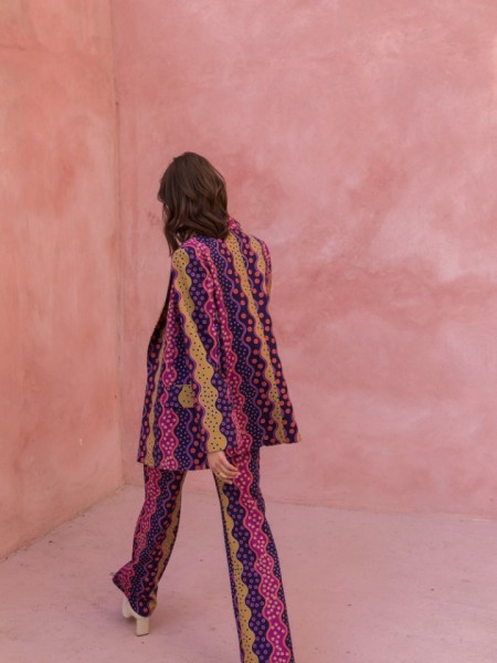 ZOE PANTS MULTICOLOUR PURPLE