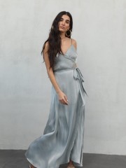 PERLA GREY MAXI DRESS NEMA