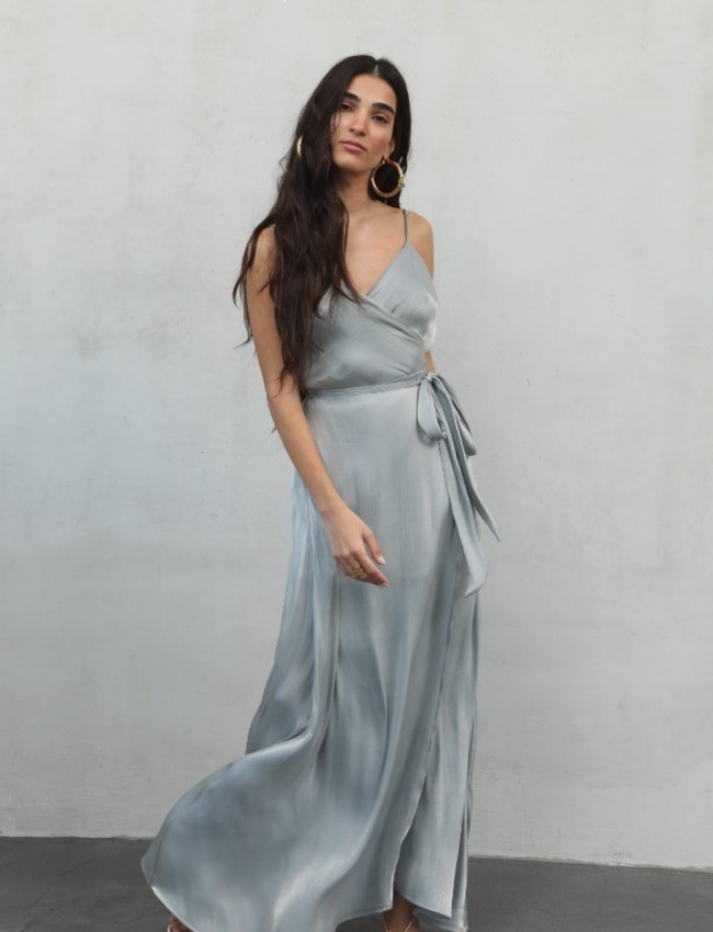 PERLA GREY MAXI DRESS NEMA