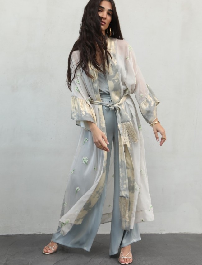 CLOUD GREY KIMONO NEMA