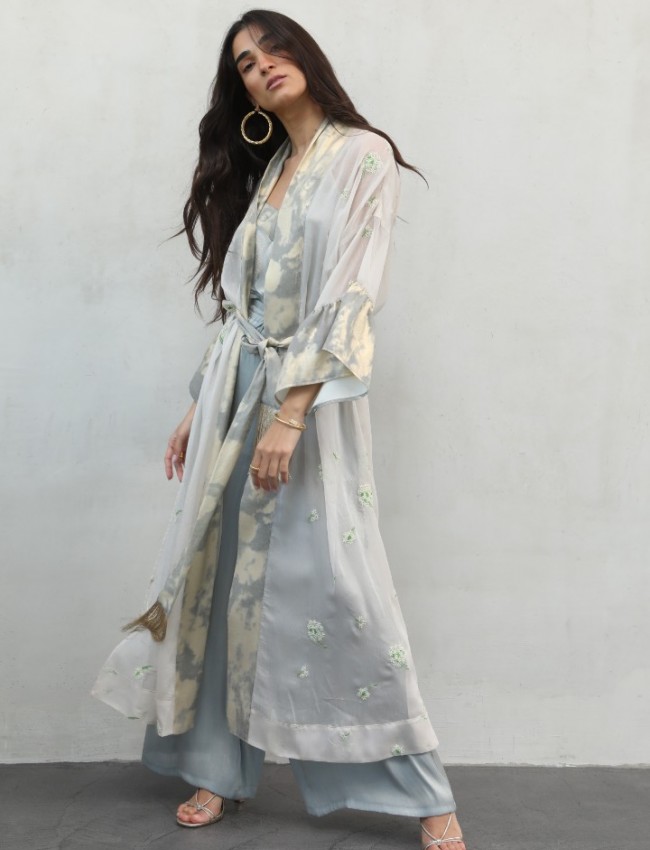 CLOUD GREY KIMONO NEMA