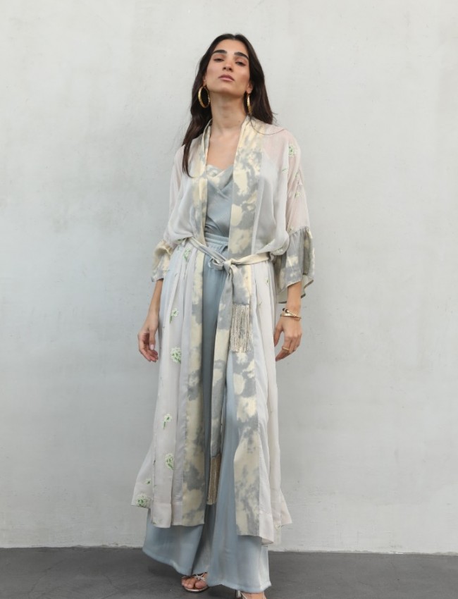 CLOUD GREY KIMONO NEMA