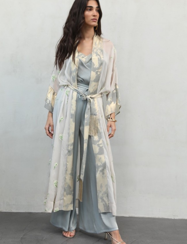 CLOUD GREY KIMONO NEMA