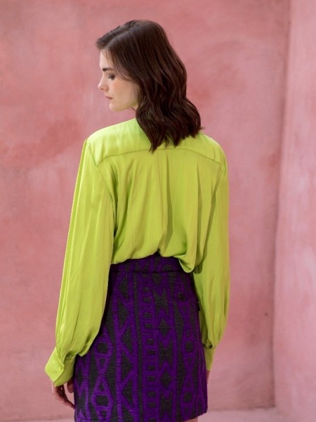 COLLINS SKIRT PURPLE/GREY
