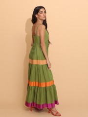 JANUS OLIVE MAXI DRESS NEMA