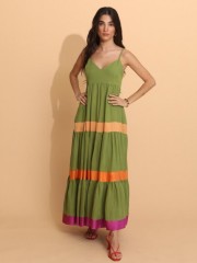 JANUS OLIVE MAXI DRESS NEMA