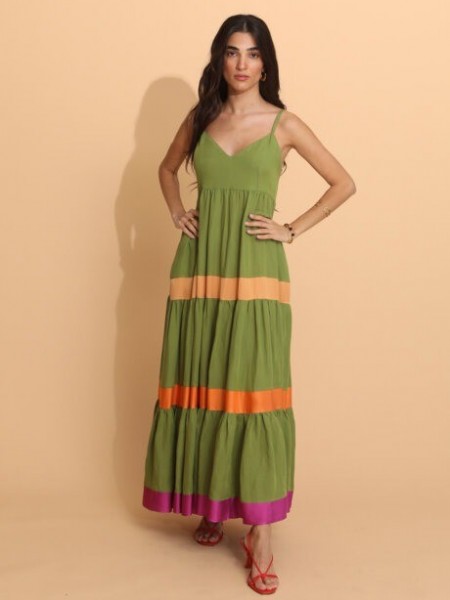 JANUS OLIVE MAXI DRESS NEMA
