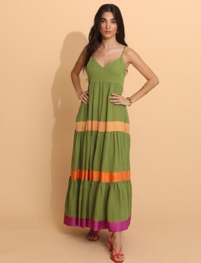 JANUS OLIVE MAXI DRESS NEMA