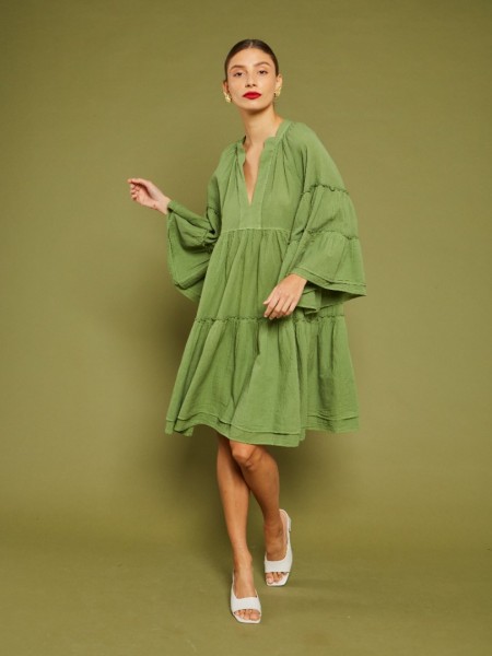 SANNA GREEN DRESS