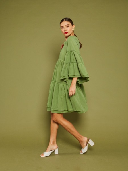 SANNA GREEN DRESS