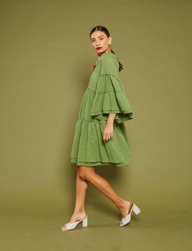 SANNA GREEN DRESS