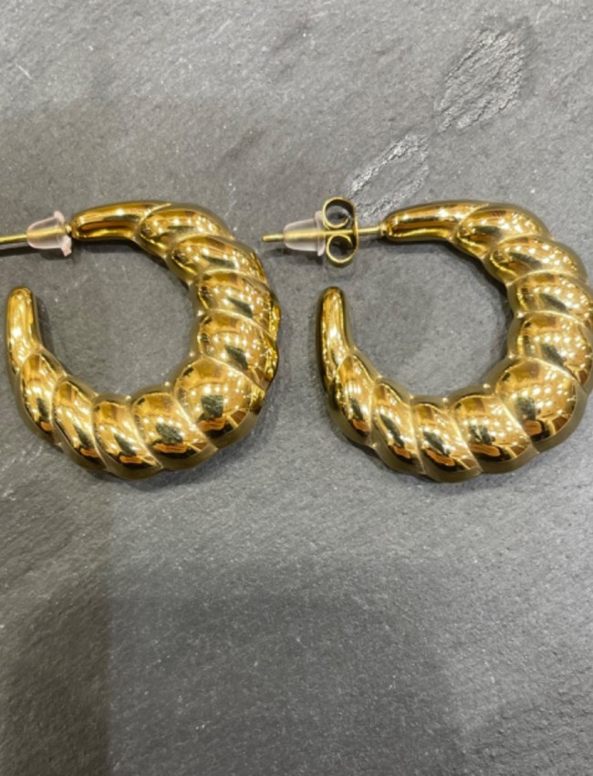 Ismini gold earrings.....Romina exclusive 