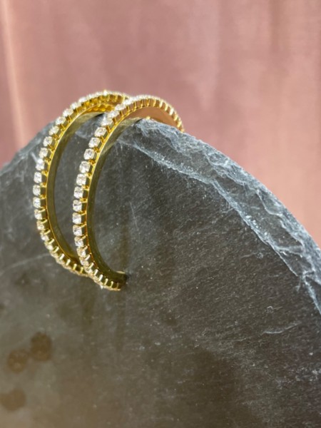 Paris gold earrings.....Romina exclusive