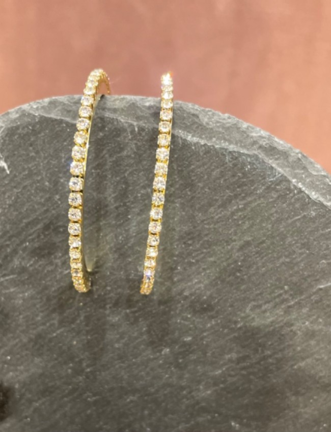 Paris gold earrings.....Romina exclusive