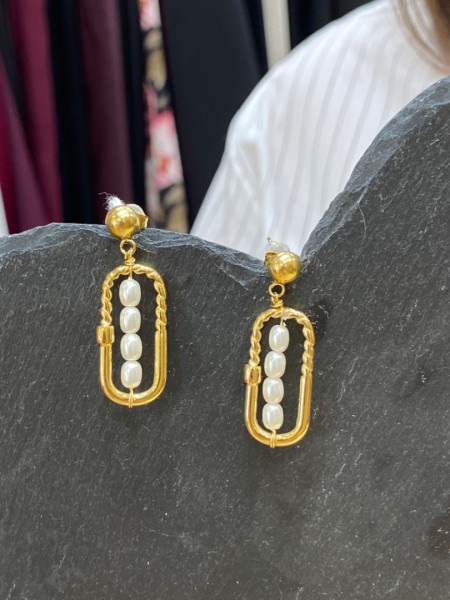 Gold Mayra earrings..... Romina exclusive