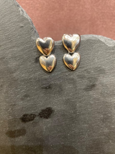 Double hearts silver.......Romina exclusive 