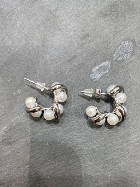 Gloria silver earrings….Romina exclusive