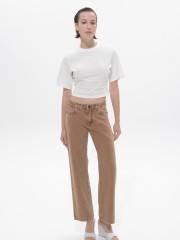 Tobacco Denim Stacy Pants Sac & Co