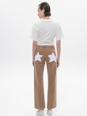 Tobacco Denim Stacy Pants Sac & Co