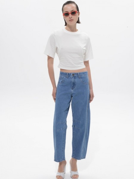 Mid Blue Denim Rumi Pants  Sac & Co