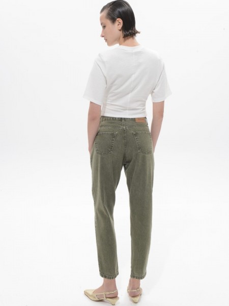 Khaki Denim Angela Pants Sac & Co